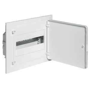 Hager 12 Ways 12 Modules 1 Row Plain Double Door Golf Enclosure Flush Mounting SPN Distribution Board, VF112PJ