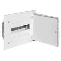 Hager 12 Ways 12 Modules 1 Row Plain Double Door Golf Enclosure Flush Mounting SPN Distribution Board, VF112PJ
