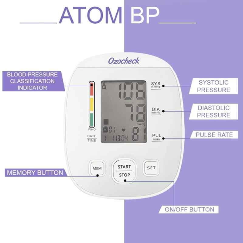 Ozocheck Atom Upper Arm Automatic Digital Blood Pressure Machine