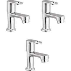 Prestige Prime Brass Chrome Finish Pillar Cock (Pack of 3)