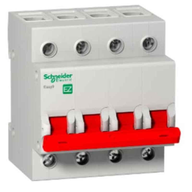 Schneider Easy9 63A 400V 4 Pole Grey Switch Disconnector, EZ9S16463