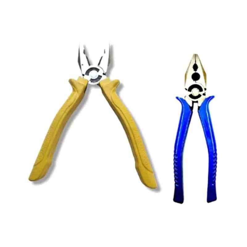 Sky Blue 2 Pcs 7.8 inch Lineman Plier Combo, SBE_PLIER_COMBO_MOD_01728