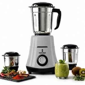 Growsmart HydroGrind 750W ABS Grey & Black Mixer Grinder with 3 Stainless Steel Jars & 4 Years Warranty
