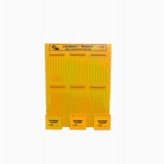 Lukko Safety Hanging Board Center Lockout Station with 6 Pcs Rails & 3 Pcs Holder, LS-O62