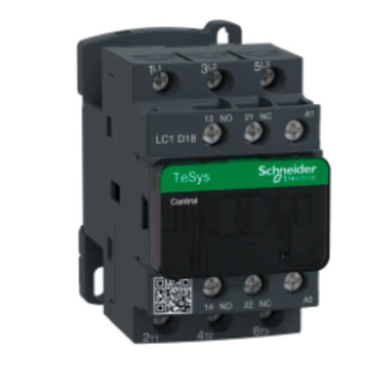 Schneider TeSys 18A 3 Pole D Contactor, LC1D18Q7