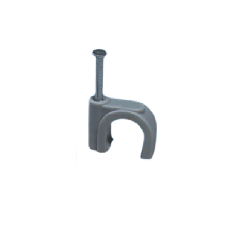 Aftec 8.7x8mm Nylon Grey Circle Cable Clip, ACL 8