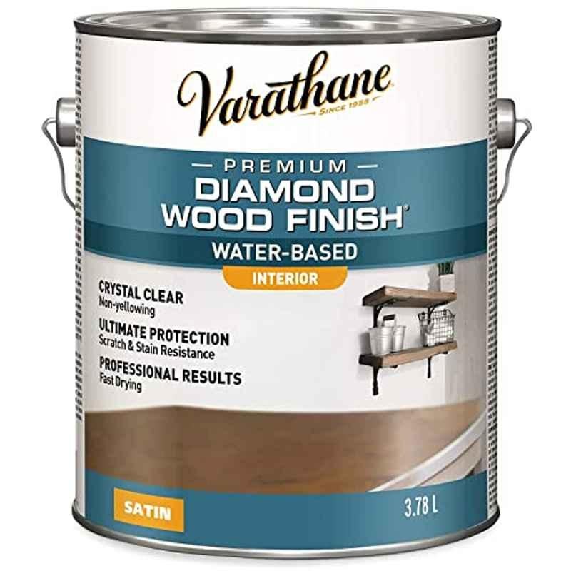 Rust-Oleum Varathane 3.78L Polyurethane Crystal Clear Satin Diamond Scratch Removal, 200231