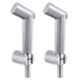 Joyway Slider Plastic Chrome Finish Silver Health Faucet with 1m Flexible Tube & Wall Hook (Pack of 2)
