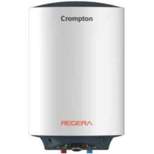 Crompton Regera 2000W 25 Litre Metal Glasslined White Vertical Storage Water Heater with Copper Heating Element, 3825