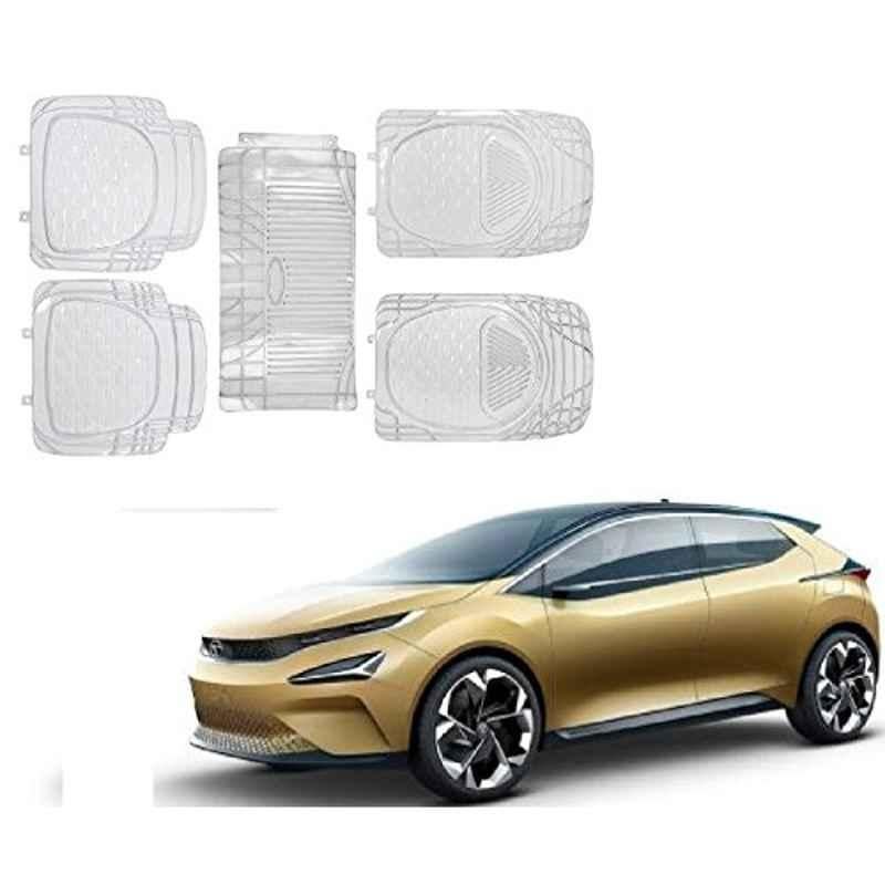 Kozdiko Rubber & PVC 6205 Clear Car Foot Mat Set for Tata 45X