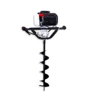 RBW 52cc 4 Stroke Petrol Engine Post Hole Digger Earth Auger Machine with 8 inch Planter Drill Bit for Tree Plantation, Fencing, Gardening & Agriculture
