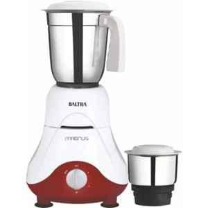 Baltra Magnus 550W Steel Red & White Mixer Grinder with 2 Jars, BMG-161