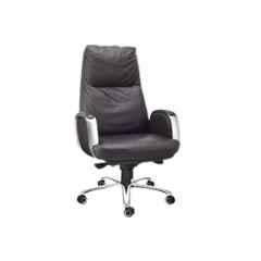 Paradise 53.3x53.3x55.8cm Mild Steel Black High Back Revolving Chair, PME-1914