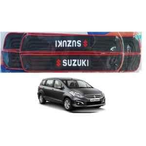 SureStrive 4 Pcs PVC & Rubber Black Car Door Sill Plate Set for Maruti Suzuki Ertiga Old All Model