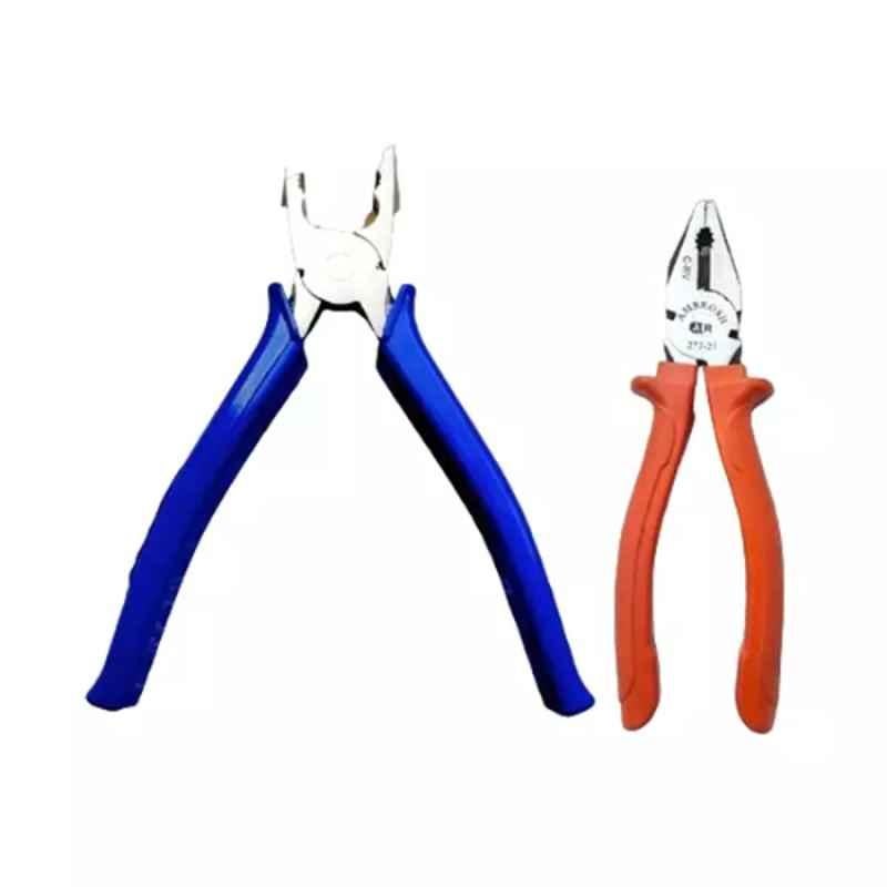 Sky Blue 2 Pcs 7.8 inch Lineman Plier Combo, SBE_PLIER_COMBOS_COMBO_043