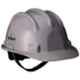 Karam Grey Plastic Cradle Nape Type Safety Helmet, PN-501 (Pack of 5)