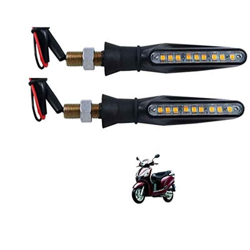 Kozdiko 4 Pcs Plastic Front & Rear Side Sleek Yellow Bike Indicator Set for Honda Aviator