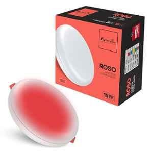 Fybros Roso 15W Plastic Red Round Junction LED Downlight, FLS5344A