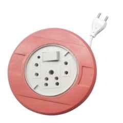 Silcon Gold MS61 3+1 2.5m 220W Plastic Pink Round Extension Board