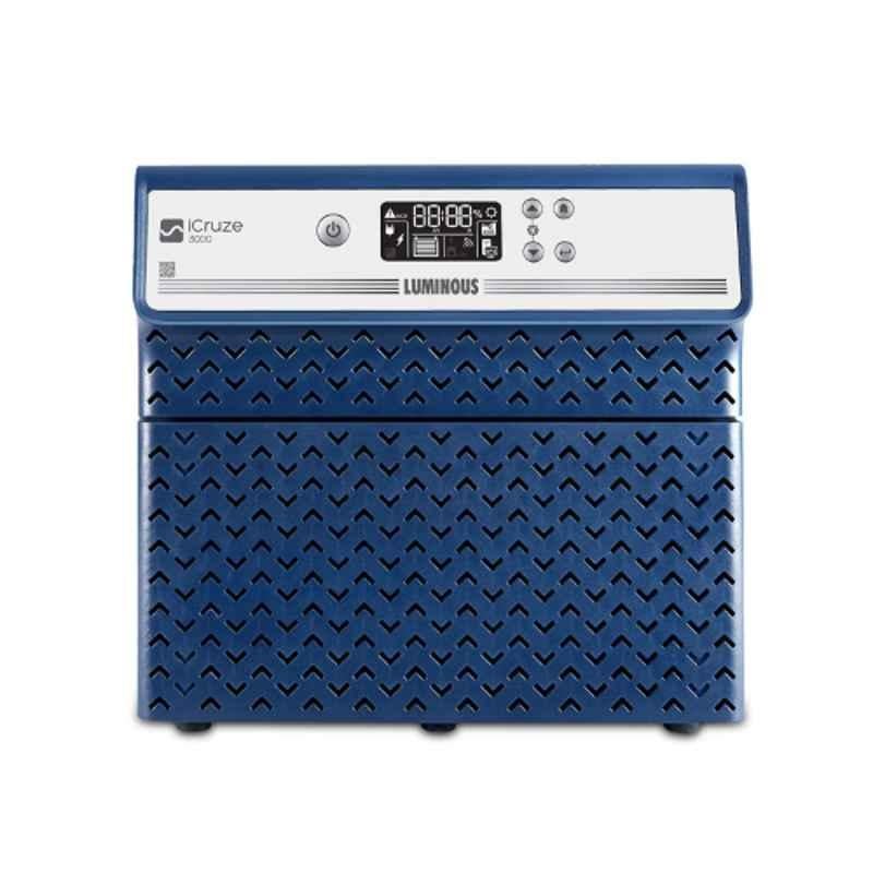 Luminous iCruze 3000 2800VA/24V 2240W Dark Blue Double Battery Sine Wave Inverter for Home, Office & Shops