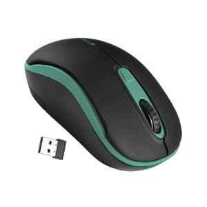 Zebronics Dash Pro 2.4GHz Green Wireless Mouse with Nano Receiver