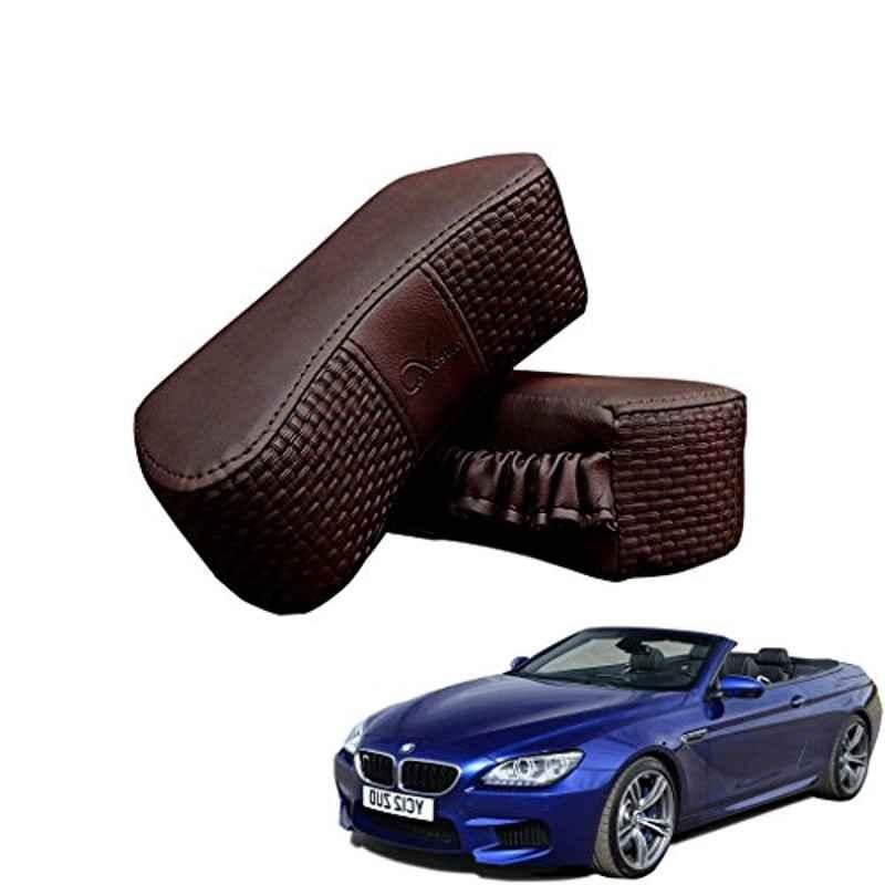 Kozdiko 2 Pcs Memory Foam Cola Neck Rest Cushion Pillow Set for BMW 6 Series