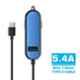 Portronics Car Power 2C Blue Car Charger with Type-C Cable & Single USB Port, POR-855