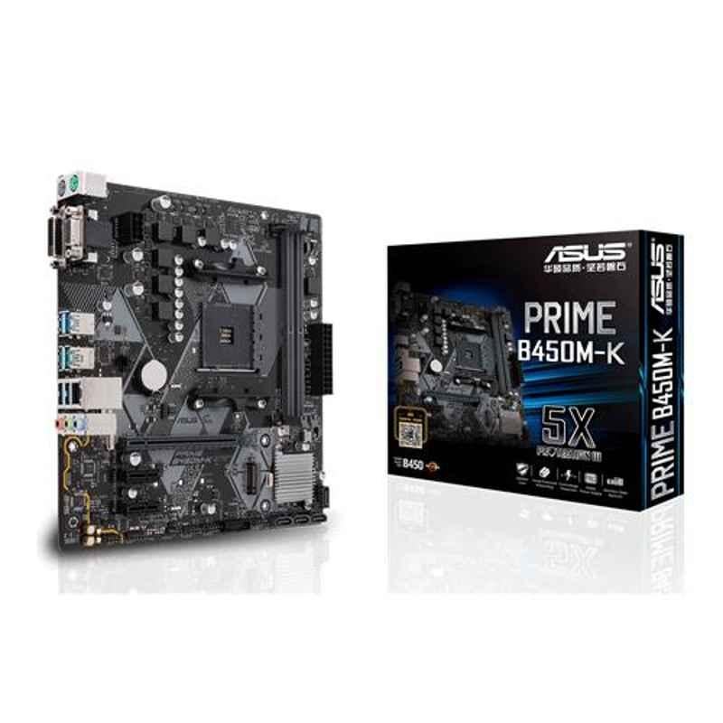 Asus AMD AM4 mATX DDR4 3200MH Motherboard with LED lighting