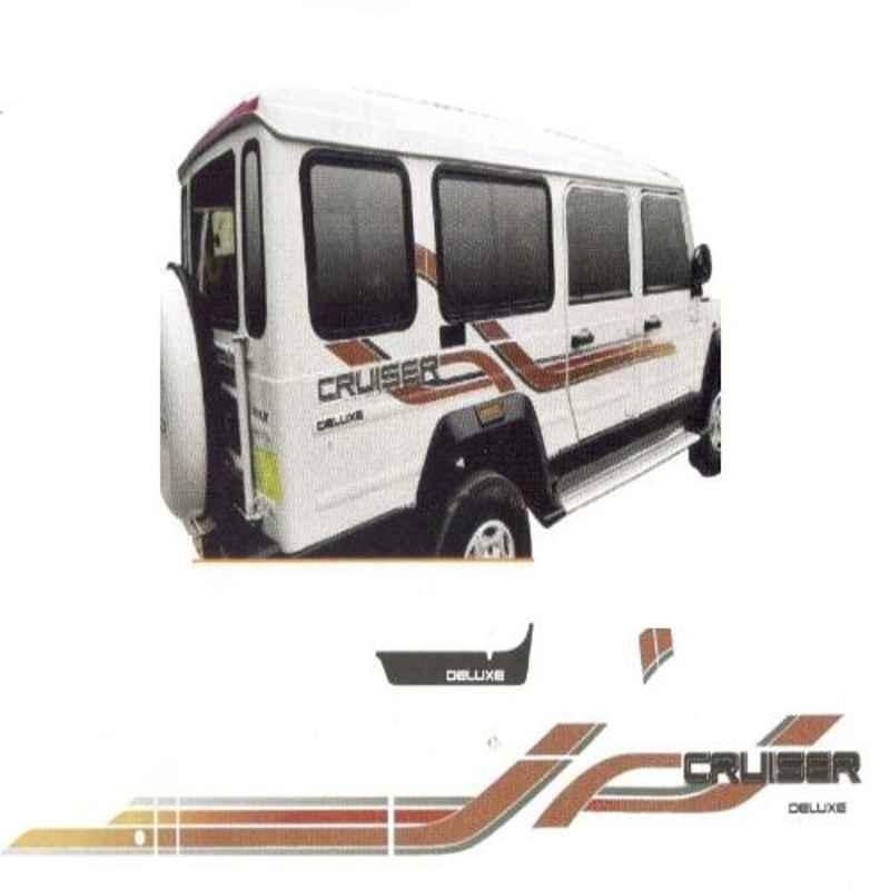 Galio Copper & Gold Graphics Car Sticker Set for Force Cruiser 2016, GL-226C