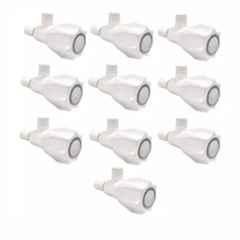 Fastgear Plastic White Chrome Finish Angle Valve, FG2395 (Pack of 10)