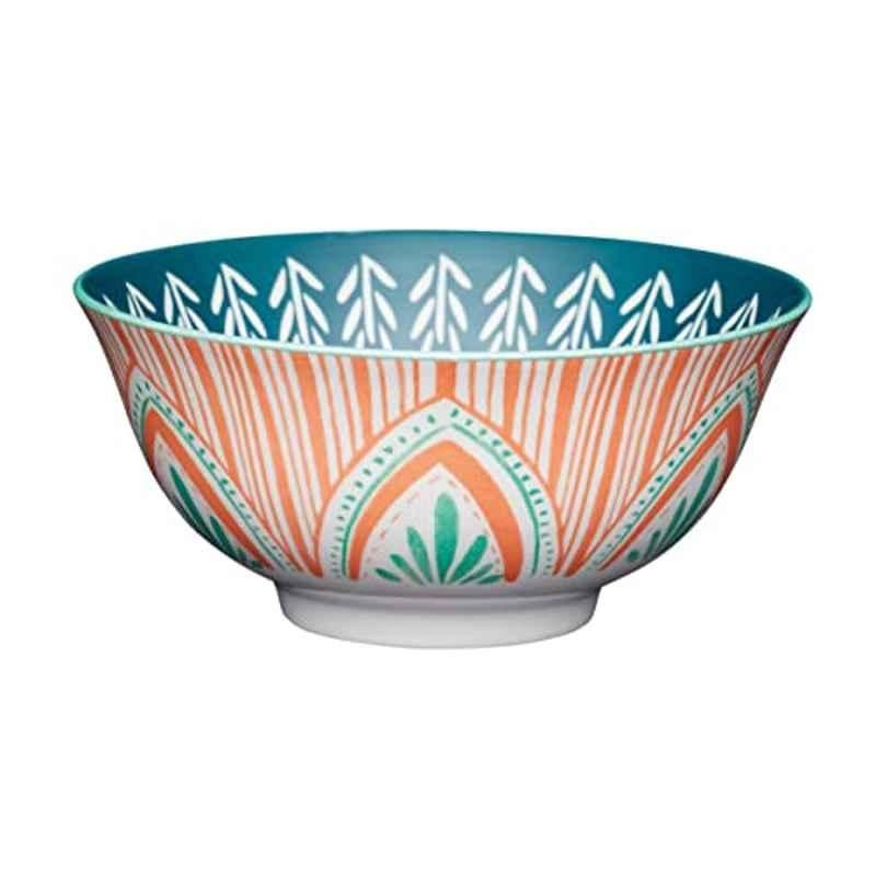 Kitchencraft Glazed 15.5x7.5cm Stoneware Mixed Folk Bowl, 5028250833365