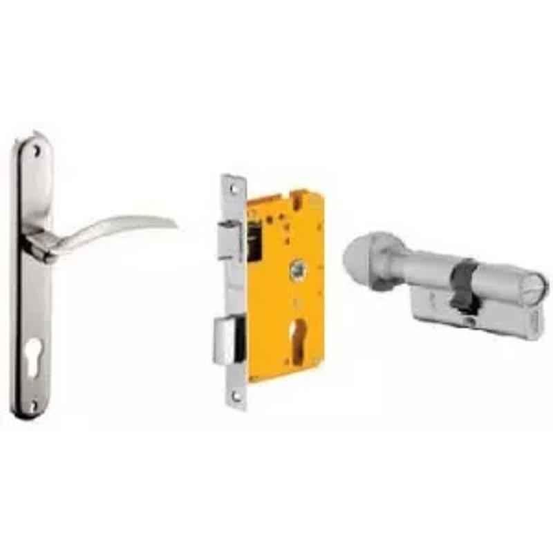Dorset ML Series Celio 60mm Stainless Steel Patina Finish Door Handle Lock Set with Coin & Knob, ML CEL (Pack of 2)