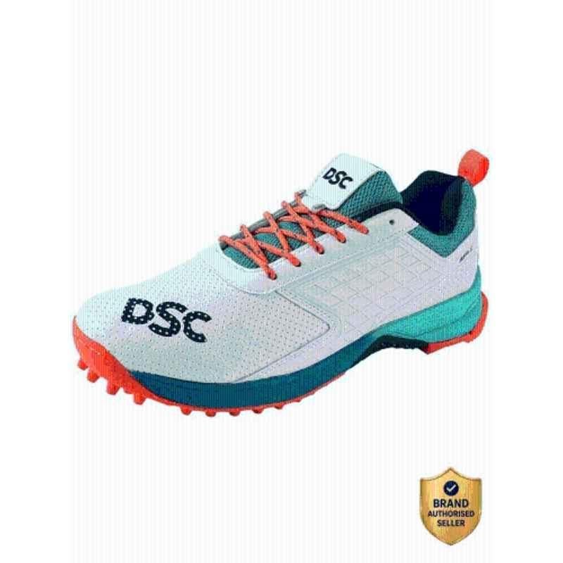 DSC Jaffa 22 Orange Cricket Shoes with Improved Durability for Men, Size: 5