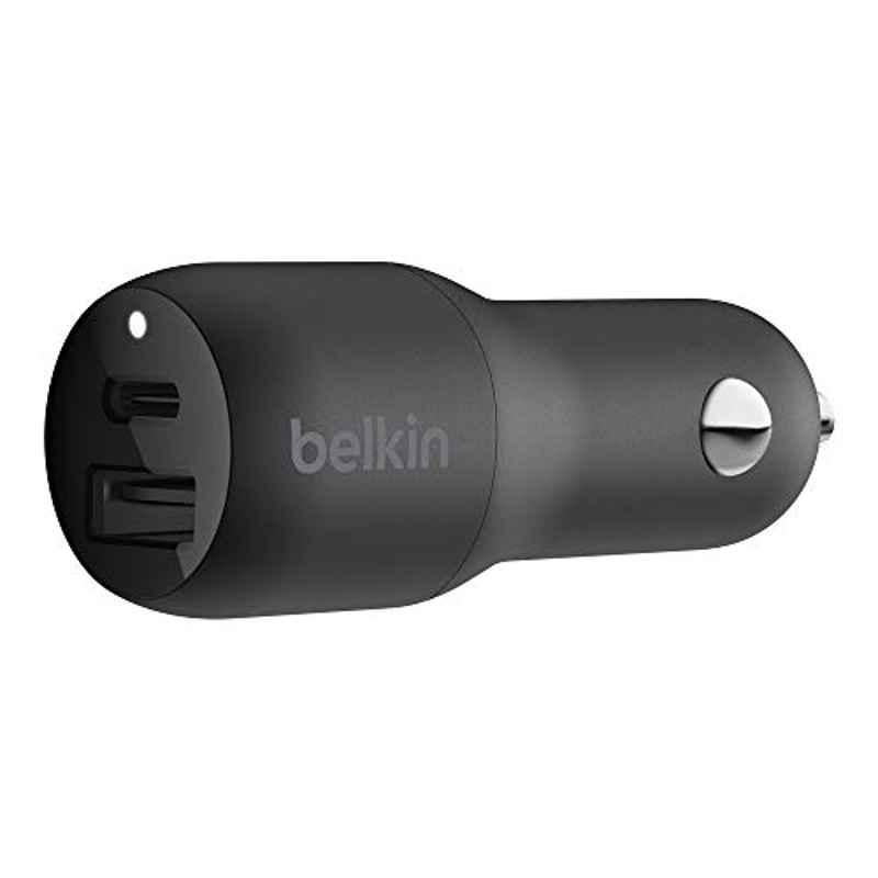 Belkin 32W Black 2 Port Car Charger, CCB003