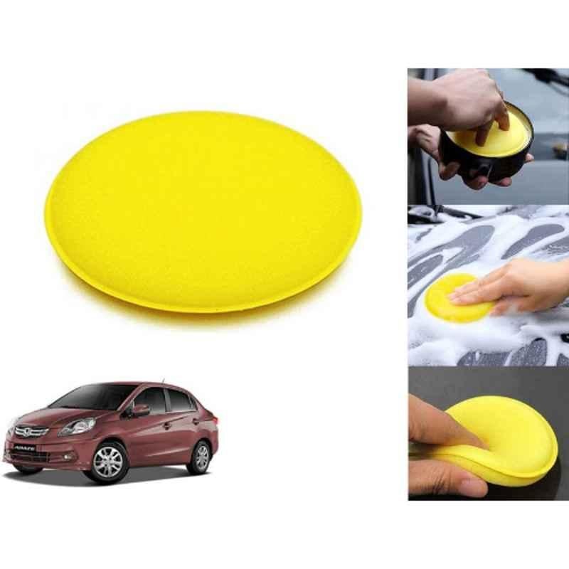 Auto Pearl Polyurethane Beige Washing & Waxing Polish Foam Sponge for Amaze T1 2013-2015