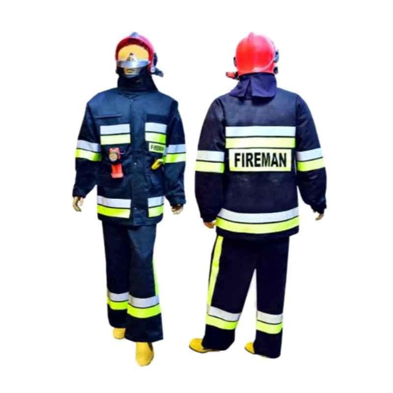 Bulldozer Black Pyrovatex Fireman Suit Jacket & Trouser, FRSuit/NB