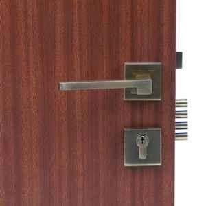 Handle Waala Rose LB-306 60mm Stainless Steel Silver Both Side Key Mortise Door Lock Set