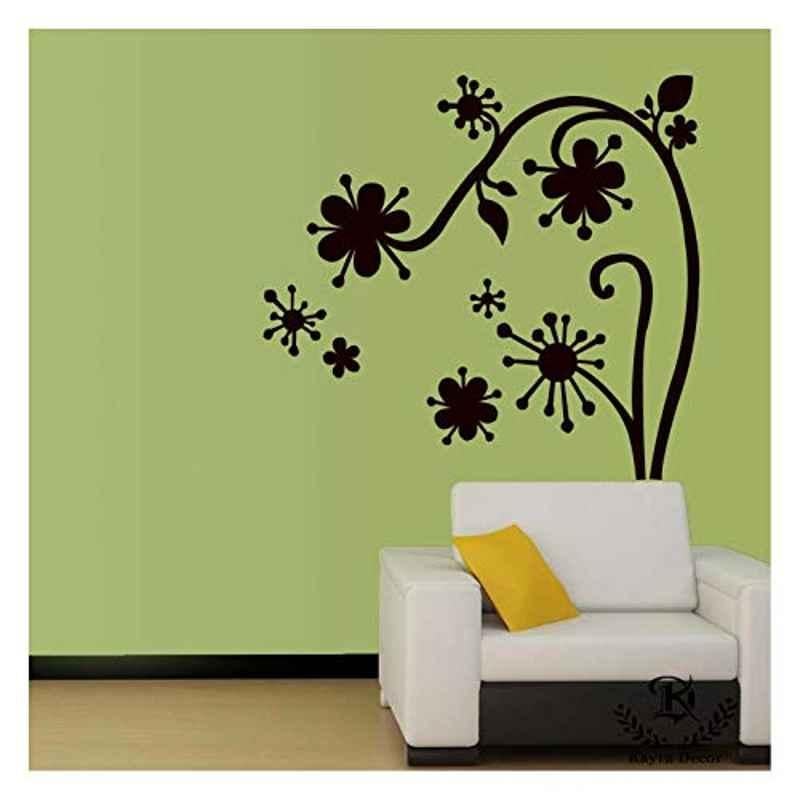 Kayra Decor 55x68 inch PVC Love Blooms Here Wall Design Stencil, KHSNT358