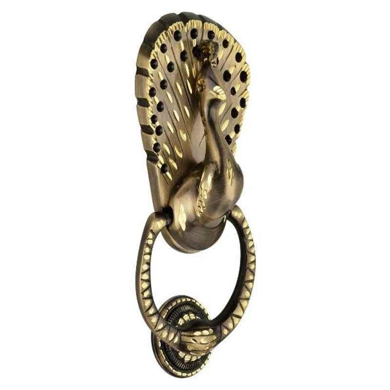 Sardar Small Gold Brass Mayur Door Knocker