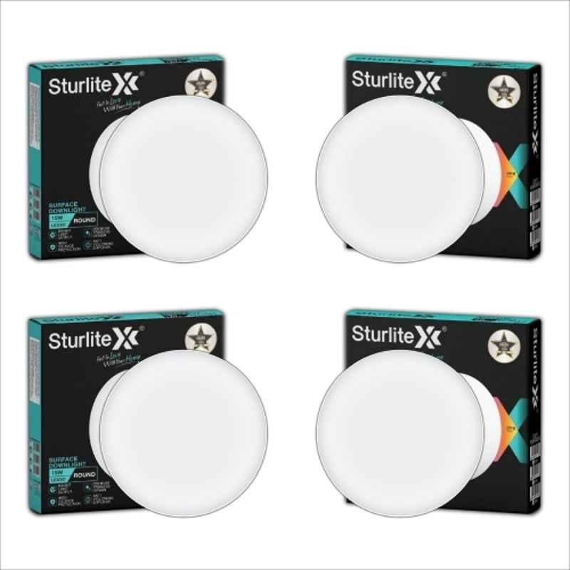 Sturlite Lexxo 15W 1500lm Cool White Round LED Surface Light (Pack of 4)