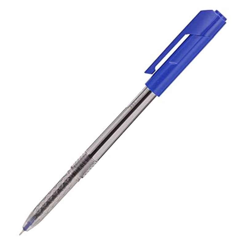 Deli Arrow 0.7mm Plastic Blue Mini Tip Ball Point Pen, EQ00930