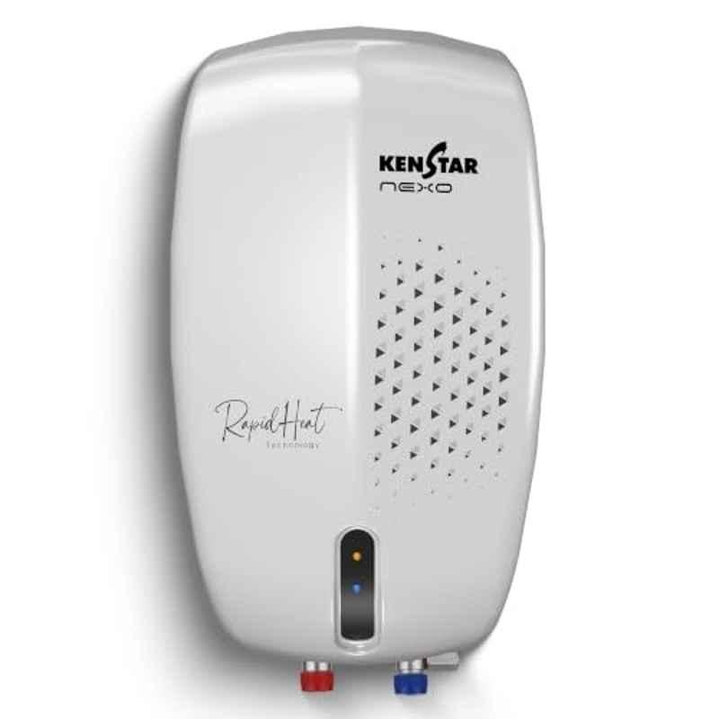 Kenstar Nexo 3 Litre 3000W Metal White Instant Water Heater