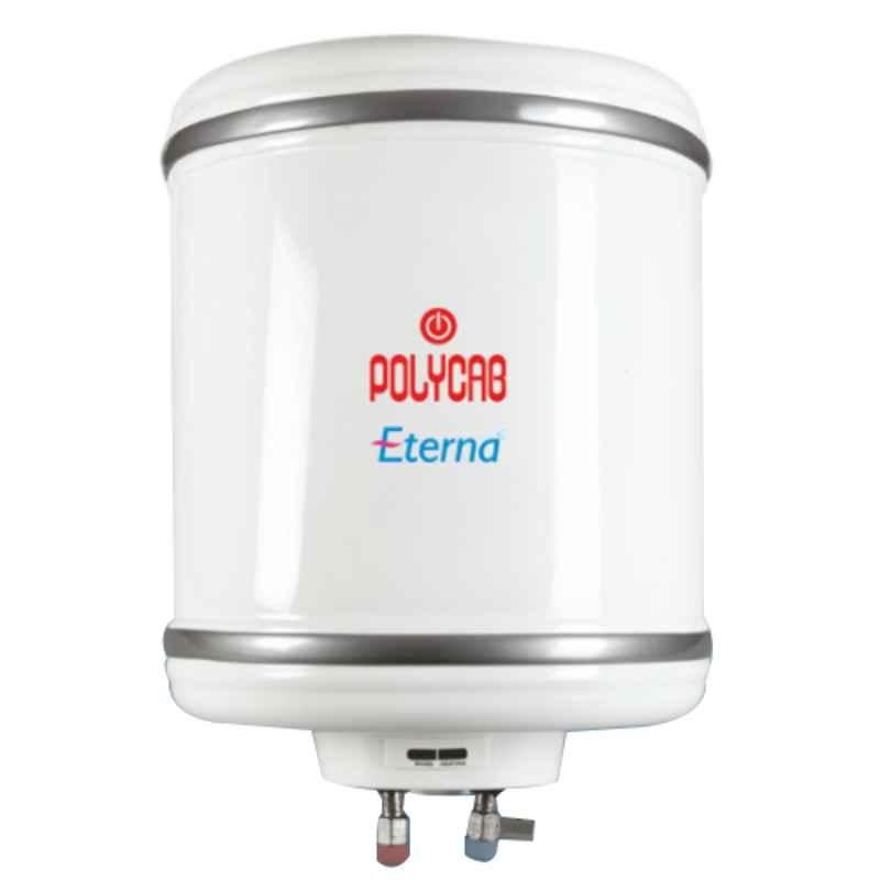 Polycab Eterna 6 Litre 2kW White Storage Water Heater, HWHSVMB010P