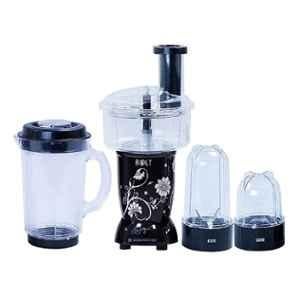 Wonderchef Nutri-Blend Bolt 600W Plastic Black Mixer Grinder with 4 Jars, 63153748