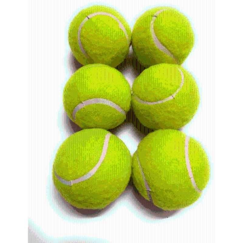 Kalindri Sports Yellow Tennis Ball (Pack of 6)