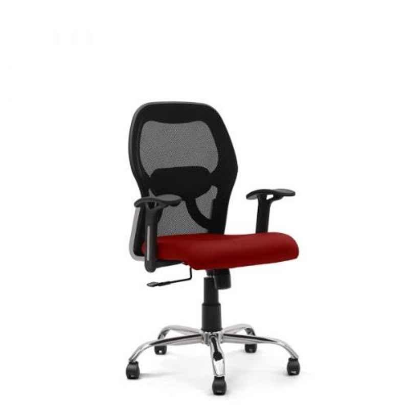 Advanto Red Ergonomic Mesh Back Workstation Chair, AVPN MAT MB CR R 019