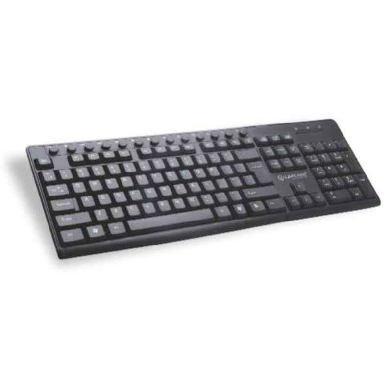 Lapcare 400g Black multimedia Wired Keyboard, LKKBMU6289