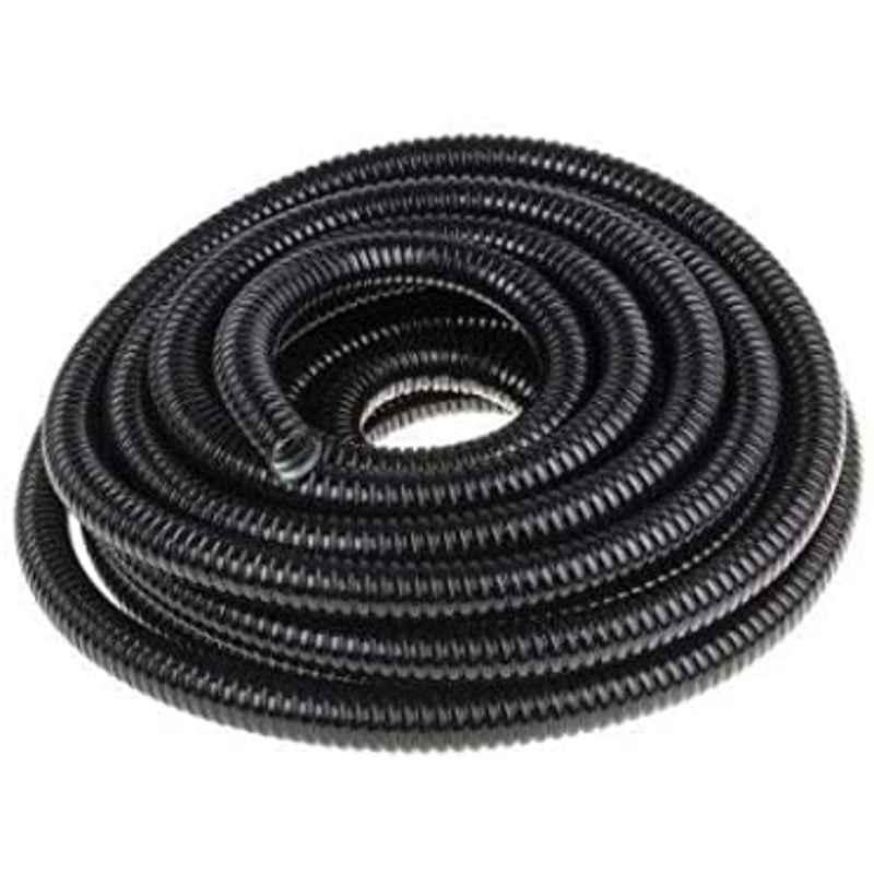 Abbasali 50mm 10m Galvanized Steel PVC Coated Black Flexible Conduit