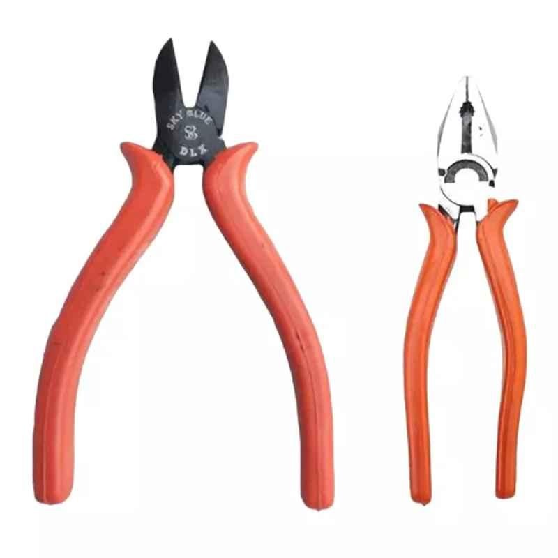 Sky Blue 2 Pcs 8 inch Lineman Plier Combo, SBE_PLIER_COMBOS_COMBO_688