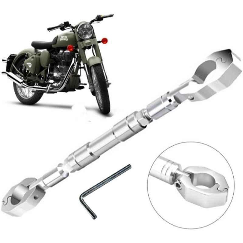 Auto Pearl Aluminium Multicolour Motorcycle Handlebar Middle Rod for Battle-Green